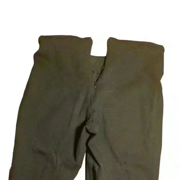 J. Crew Gigi Black Leather paneled Leggings Riding pants, Sz‎ 8 - Picture 7 of 7